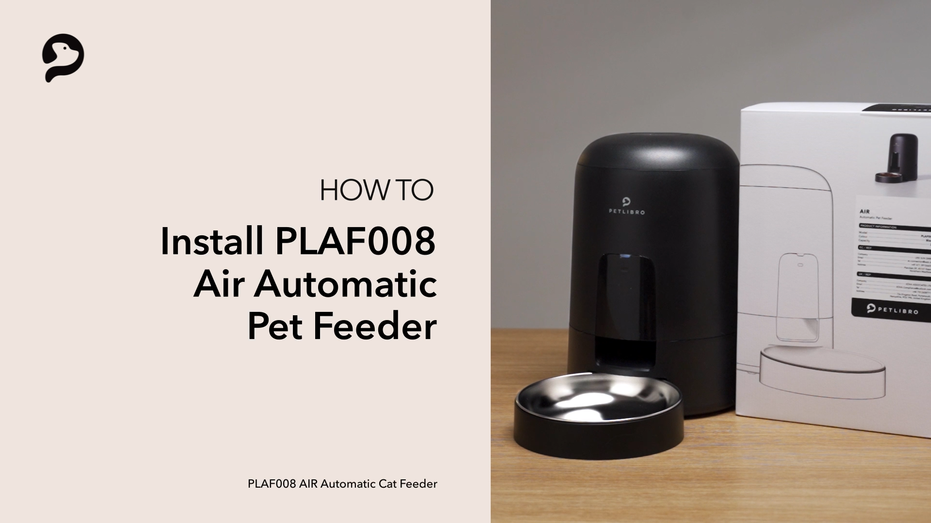 Petlibro PETLIBRO distributeur automatique de nourriture noir pour animal de compagnie chat, avec boîte; mention fontaine à eau et bac à litière