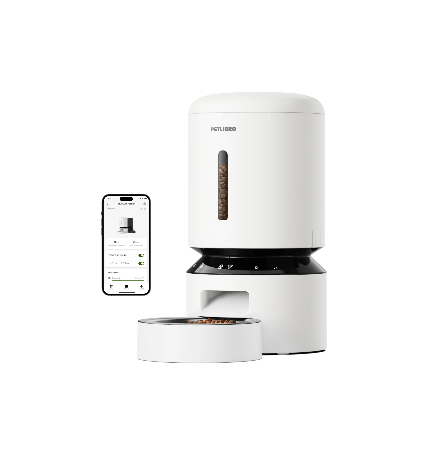 Petlibro PETLIBRO distributeur automatique de nourriture pour animal de compagnie chat, appli; mention fontaine à eau, bac à litière