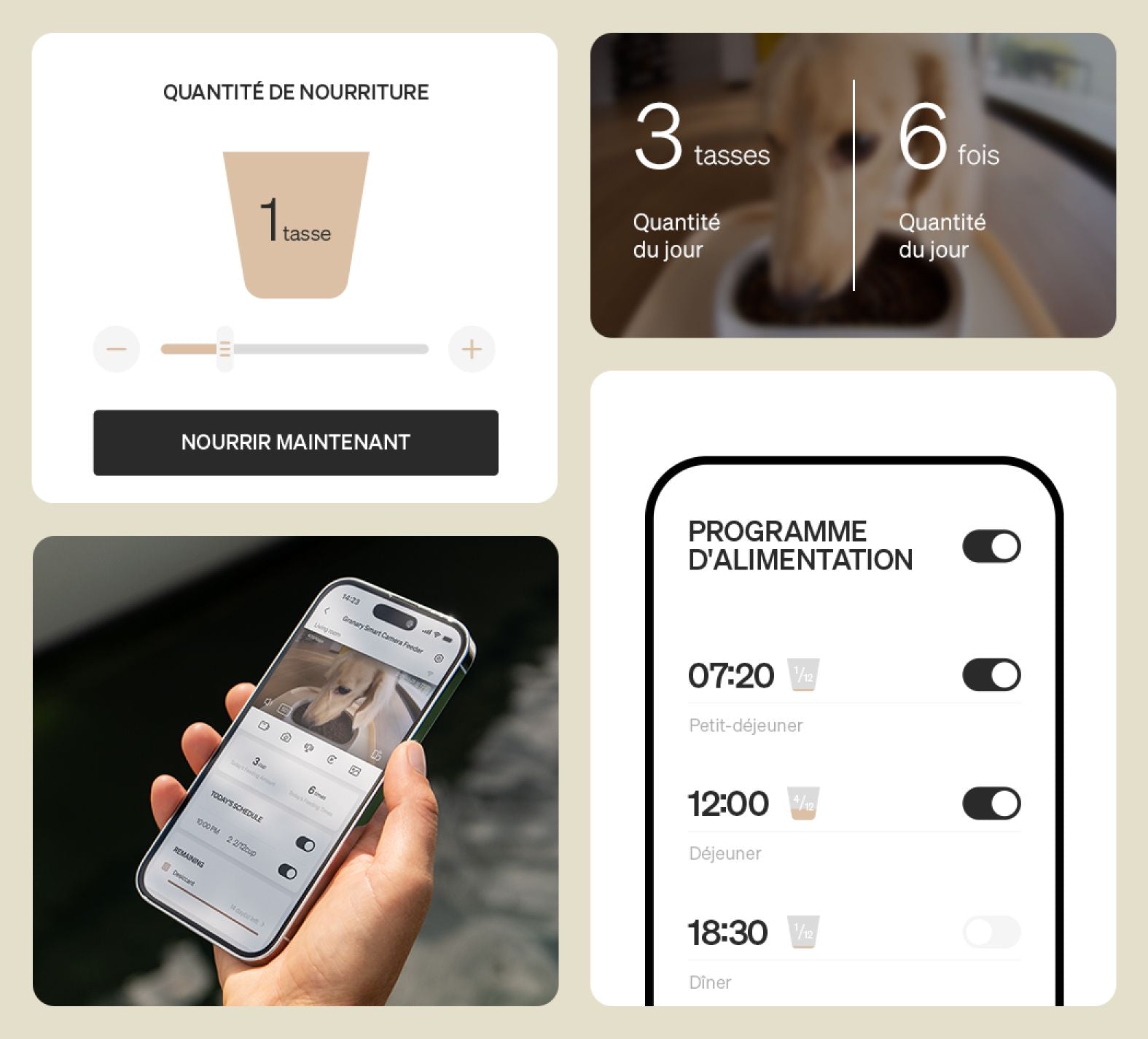 Petlibro PETLIBRO app pour animal de compagnie: chat, distributeur automatique de nourriture, fontaine à eau, bac à litière, réglages repas