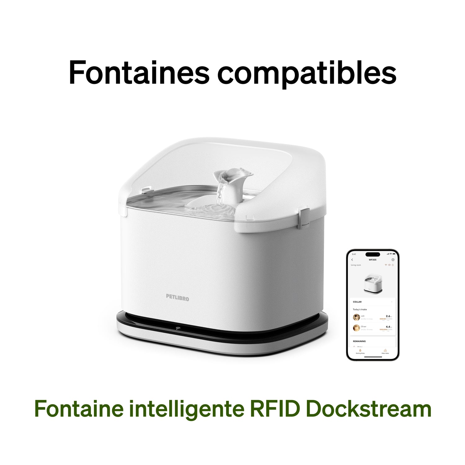 Dockstream Filtre de fontaine RFID