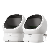 Petlibro PETLIBRO bac à litière automatique blanc pour animal de compagnie chat, avec appli; mention distributeur automatique de nourriture et fontaine à eau