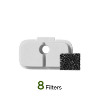 Petlibro PETLIBRO filtre blanc et mousse noire pour fontaine à eau; accessoires animal de compagnie chat, compatible distributeur automatique de nourriture, bac à litière