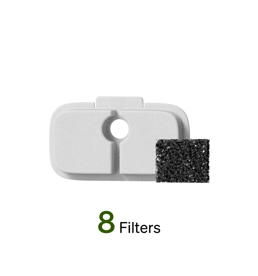Petlibro PETLIBRO filtre blanc et mousse noire pour fontaine à eau; accessoires animal de compagnie chat, compatible distributeur automatique de nourriture, bac à litière