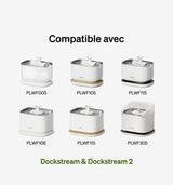 Petlibro PETLIBRO fontaine à eau compatible Dockstream pour animal de compagnie chat; pas de distributeur automatique de nourriture ni bac à litière