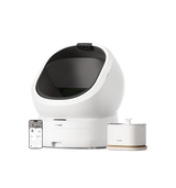 Petlibro PETLIBRO pour animal de compagnie: bac à litière blanc, distributeur automatique de nourriture, fontaine à eau, chat via appli mobile