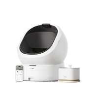 Petlibro PETLIBRO pour animal de compagnie: bac à litière blanc, distributeur automatique de nourriture, fontaine à eau, chat via appli mobile
