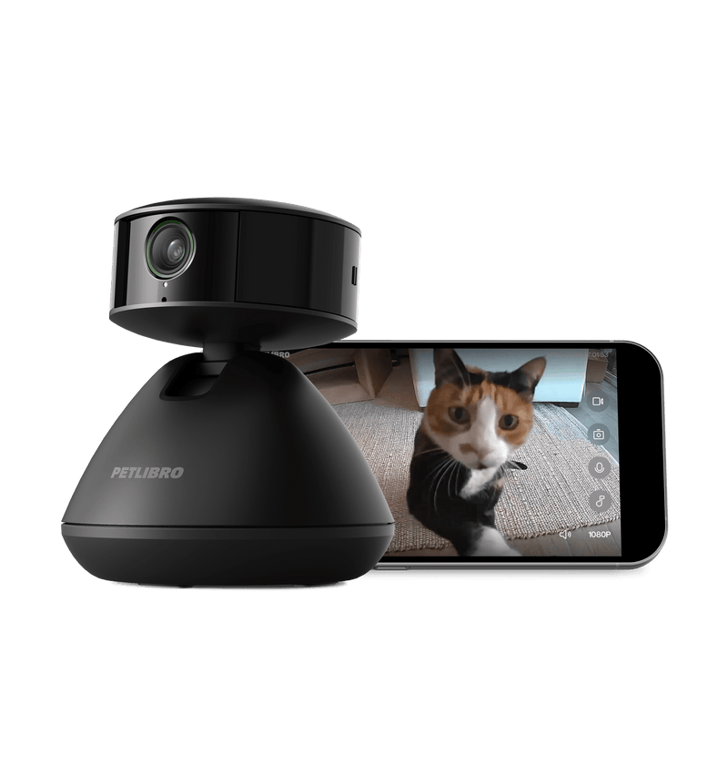 Petlibro PETLIBRO caméra pour animal de compagnie montrant un chat; compatible distributeur automatique de nourriture, fontaine à eau, bac à litière