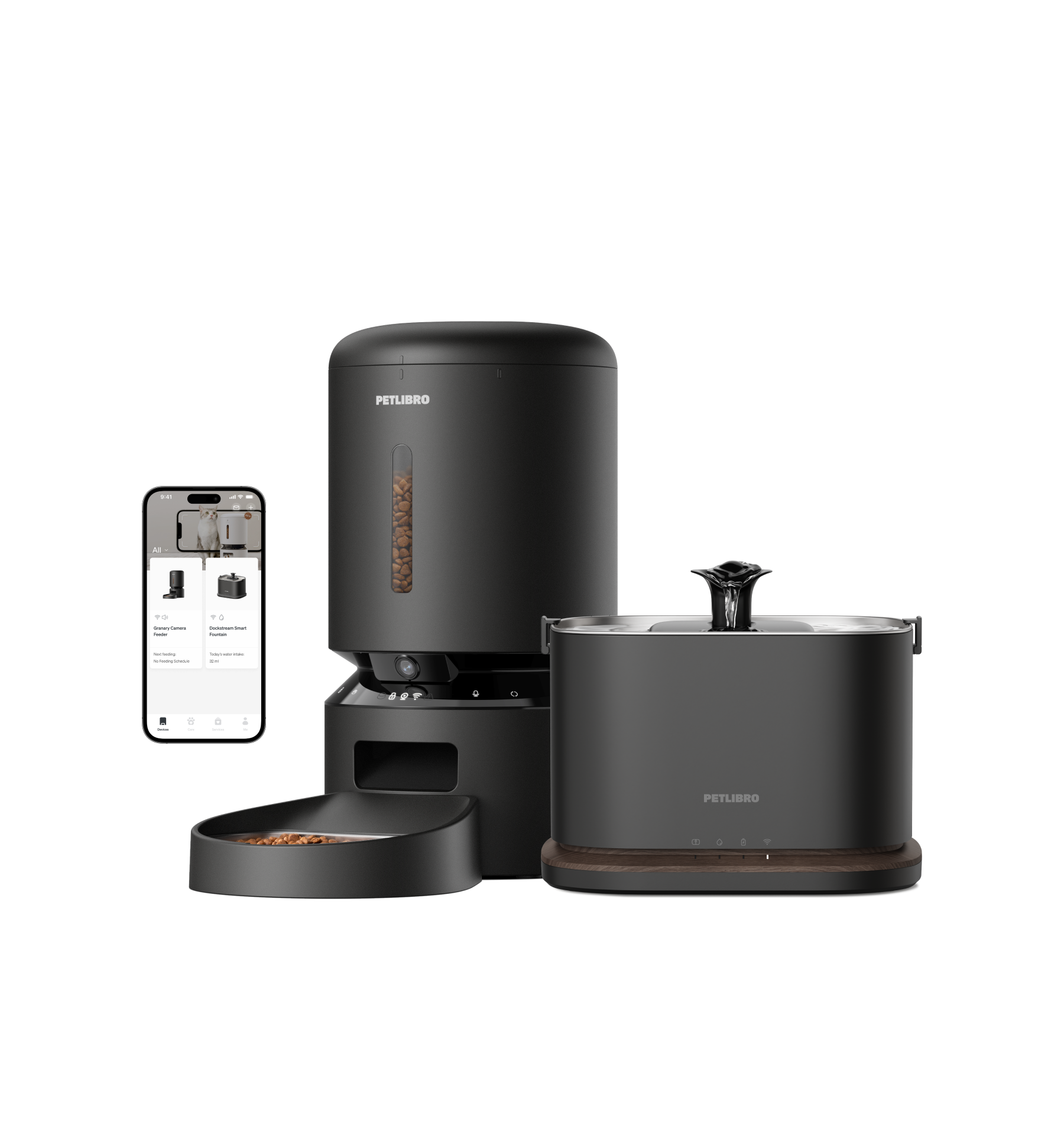 Granary Distributeur Avec Caméra de Surveillance & Fontaine à eau intelligente Dockstream 2
