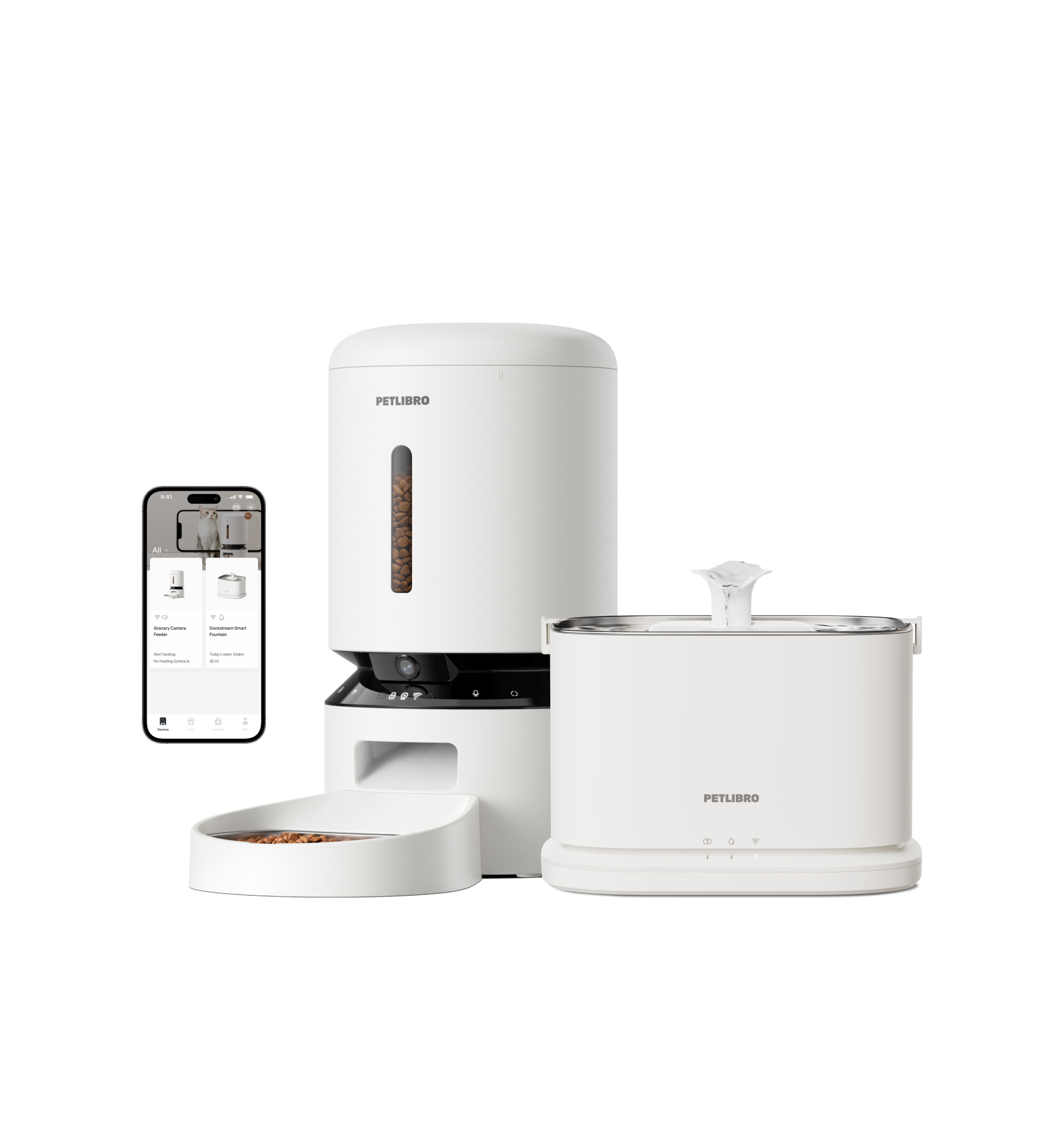 Granary Distributeur Avec Caméra de Surveillance & Fontaine à eau intelligente Dockstream 2