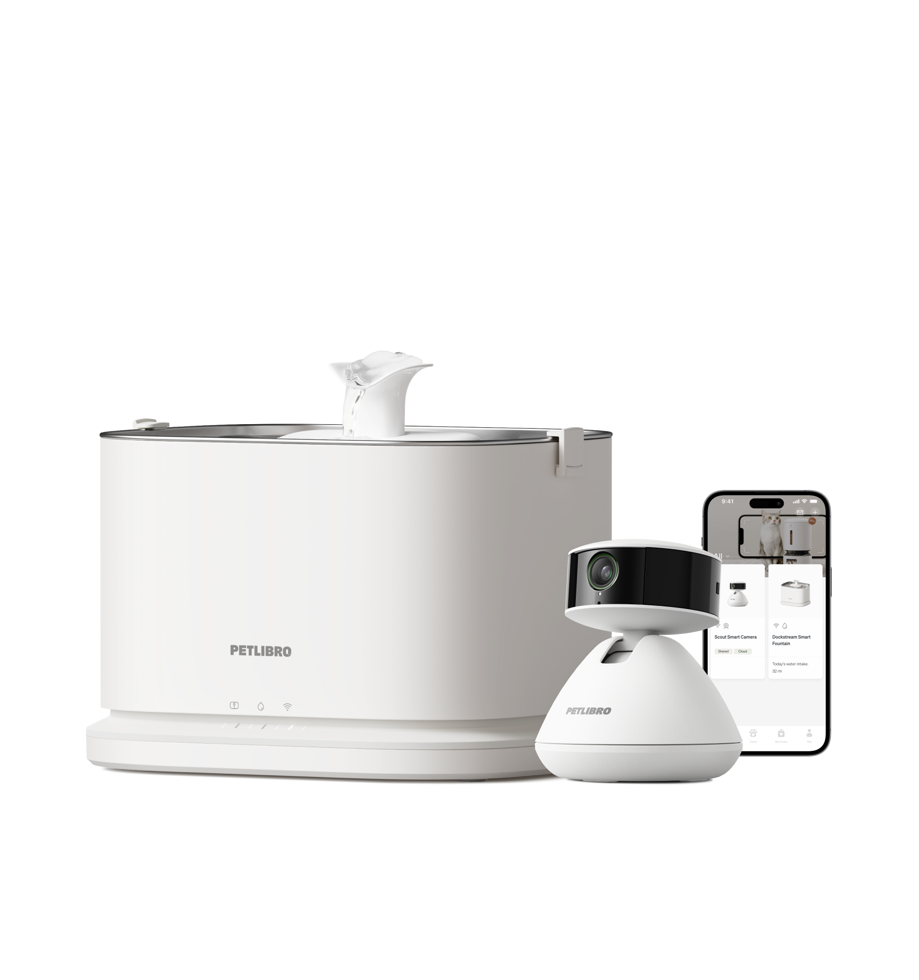 Scout Caméra Intelligente & Dockstream 2 Smarter Trinkbrunnen