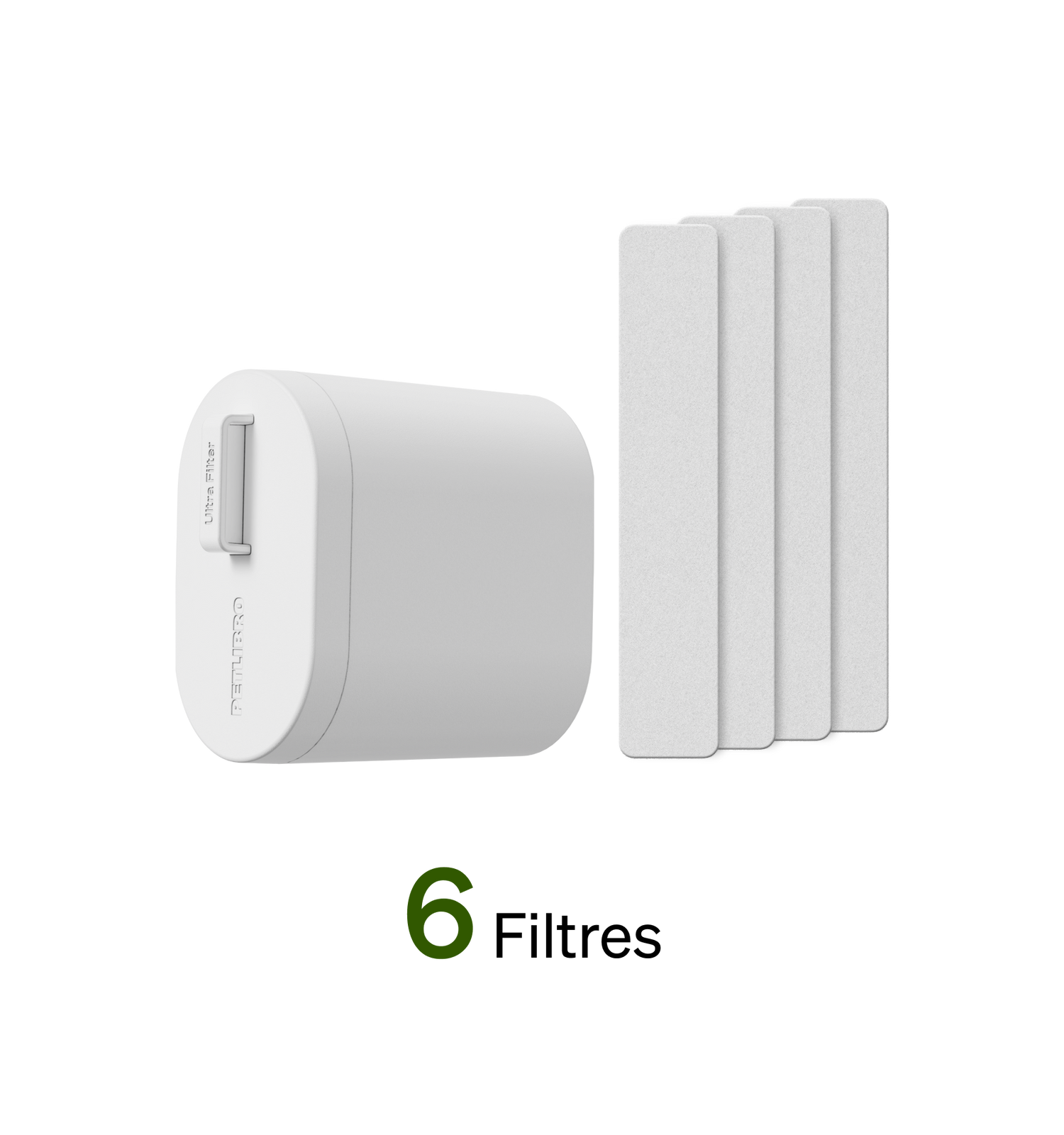 Petlibro PETLIBRO filtre blanc x6 pour fontaine à eau; accessoires animal de compagnie chat, compatible distributeur automatique de nourriture, bac à litière