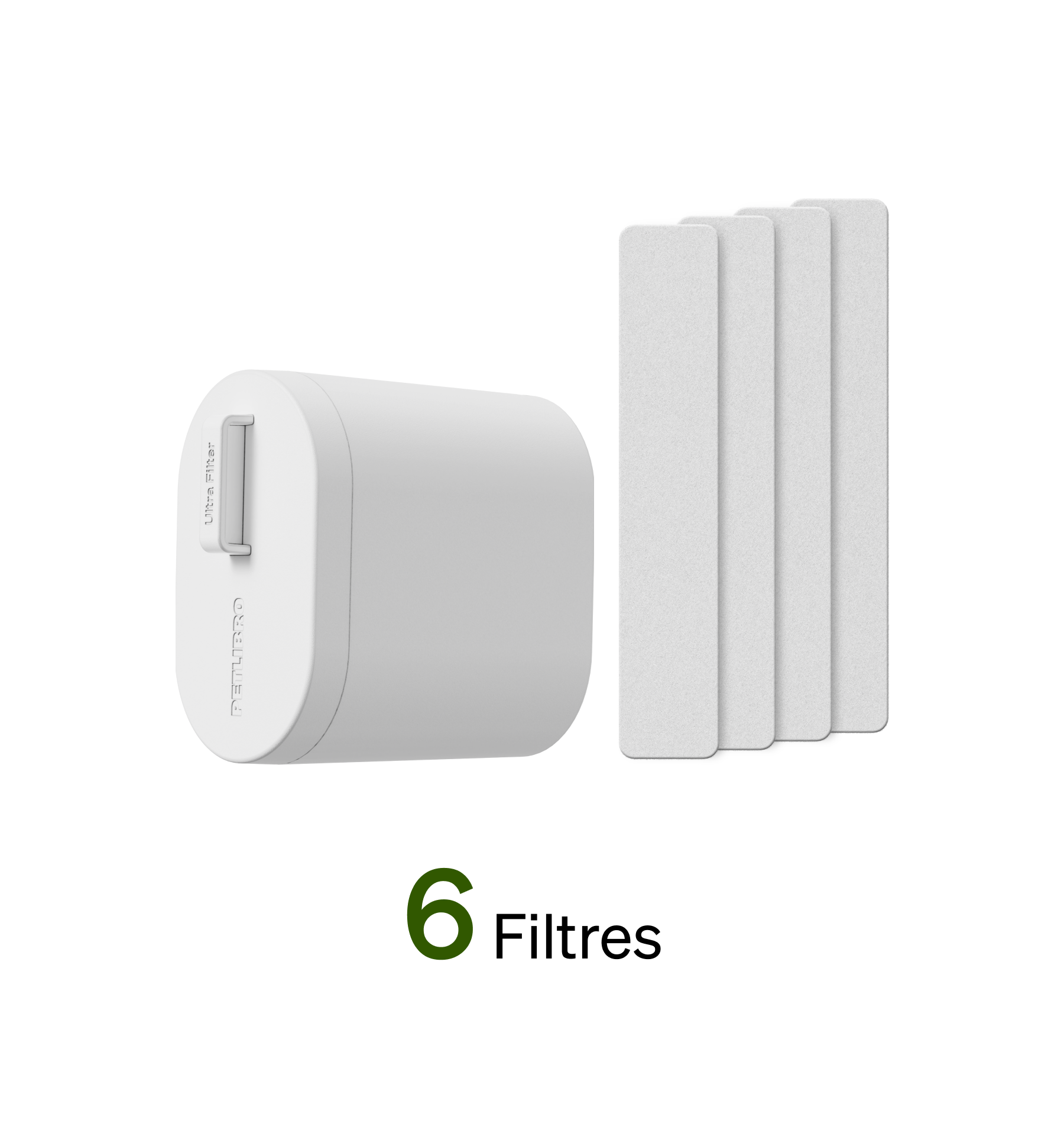 Petlibro PETLIBRO filtre blanc x6 pour fontaine à eau; accessoires animal de compagnie chat, compatible distributeur automatique de nourriture, bac à litière
