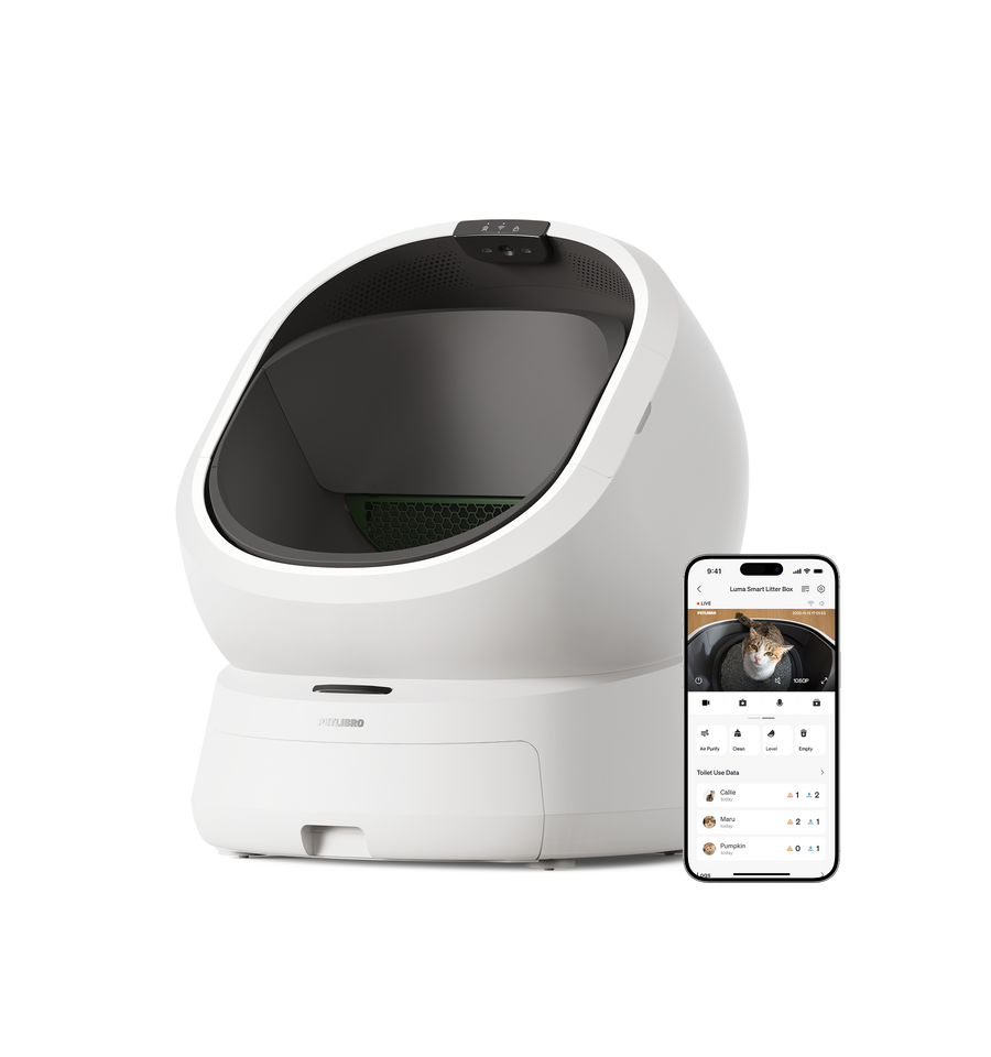 Petlibro PETLIBRO bac à litière connecté blanc pour animal de compagnie, chat; app, mention distributeur automatique de nourriture et fontaine à eau