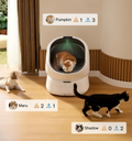 Petlibro PETLIBRO bac à litière intelligent blanc pour animal de compagnie; chat à l’intérieur, suivi nourriture et eau via distributeur automatique et fontaine à eau