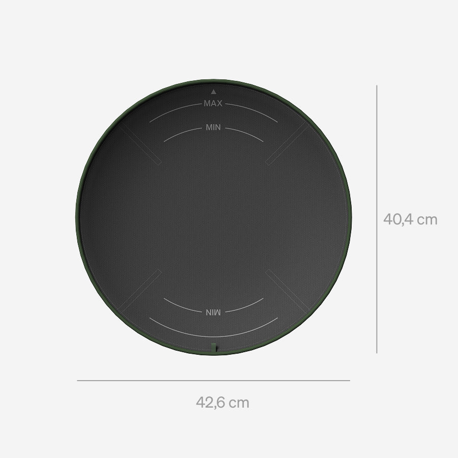 Petlibro PETLIBRO tapis rond noir 42,6×40,4 cm pour animal de compagnie, chat, près distributeur automatique de nourriture, fontaine à eau, bac à litière
