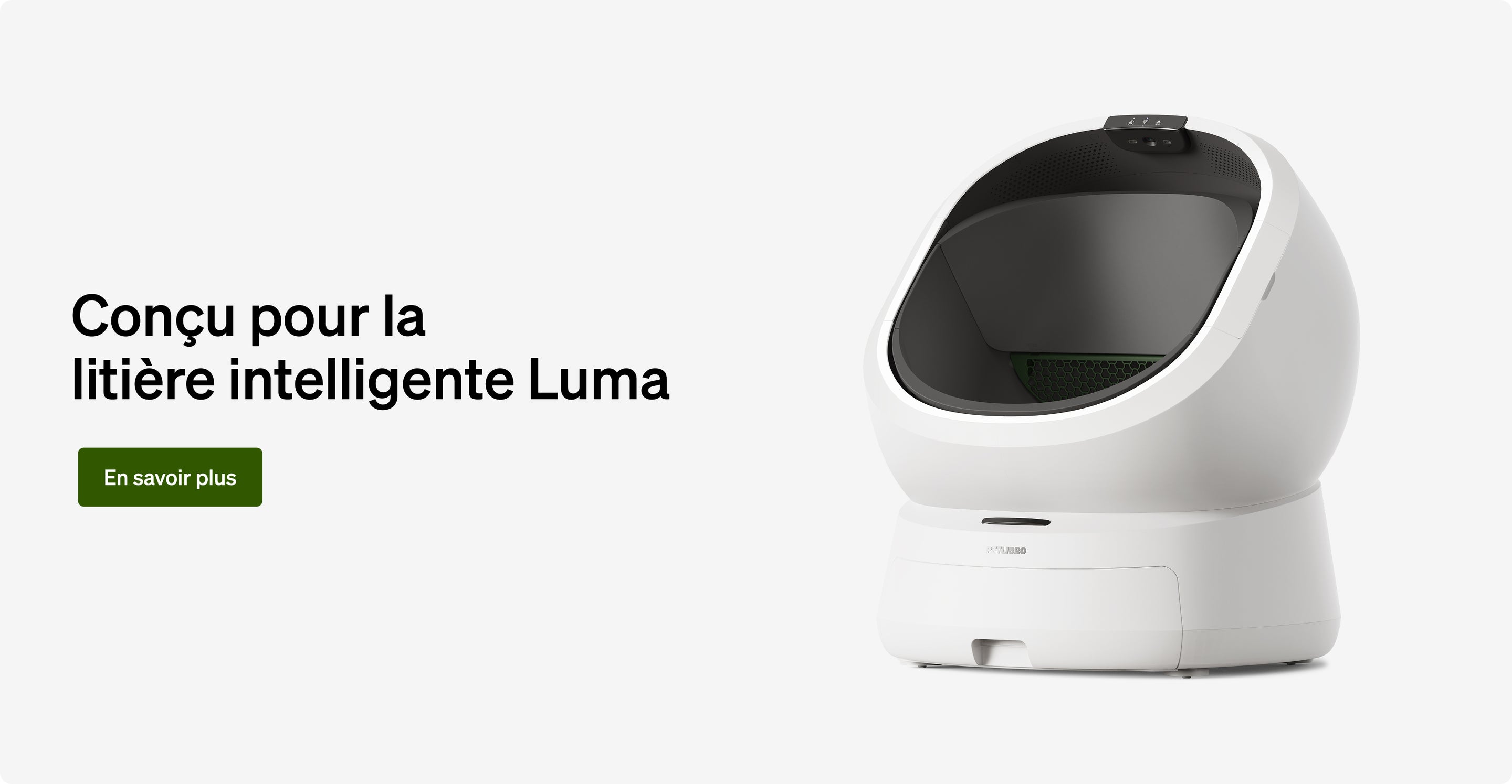 Petlibro PETLIBRO bac à litière intelligent Luma blanc pour animal de compagnie chat, avec distributeur automatique de nourriture et fontaine à eau
