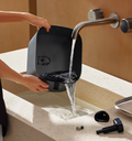 Petlibro PETLIBRO fontaine à eau noire pour animal de compagnie, rinçage au robinet; pour chat, avec distributeur automatique de nourriture et bac à litière