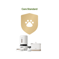 Petlibro PETLIBRO pour animal de compagnie: chat, distributeur automatique de nourriture, fontaine à eau et bac à litière blancs, icône patte or.