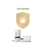 Petlibro PETLIBRO pour animal de compagnie: chat, distributeur automatique de nourriture, fontaine à eau et bac à litière blancs sous écusson doré