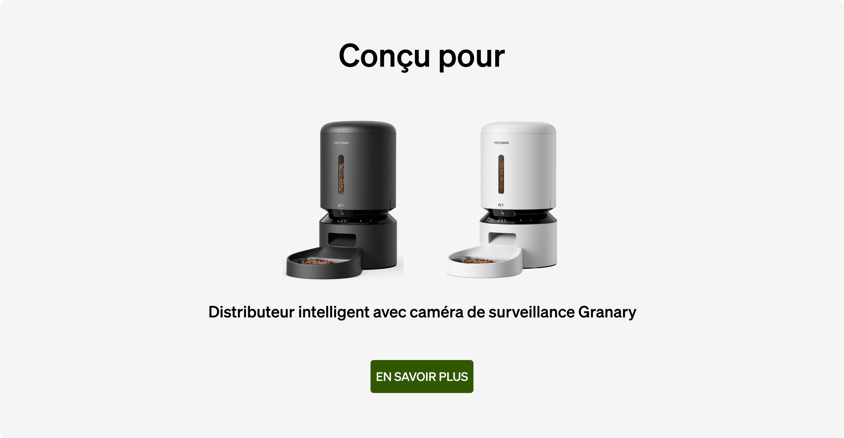 Petlibro PETLIBRO distributeur automatique de nourriture noir et blanc pour animal de compagnie chat, avec fontaine à eau et bac à litière compatibles