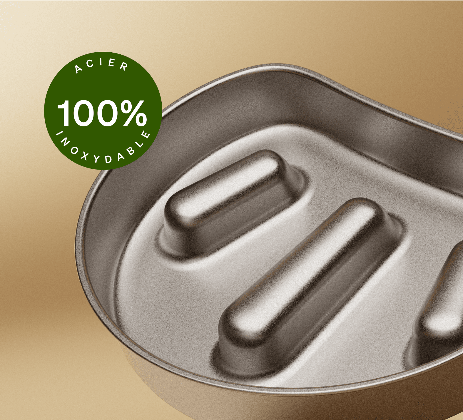 Petlibro PETLIBRO bac à litière inox 100% pour animal de compagnie chat, compatible distributeur automatique de nourriture et fontaine à eau
