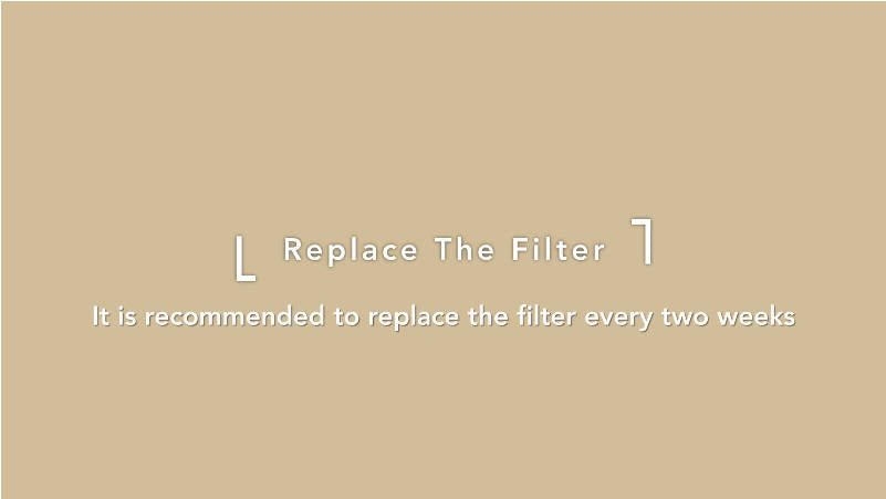 Petlibro PETLIBRO visuel beige “Replace The Filter”, rappel pour animal de compagnie: chat, fontaine à eau, distributeur automatique de nourriture, bac à litière
