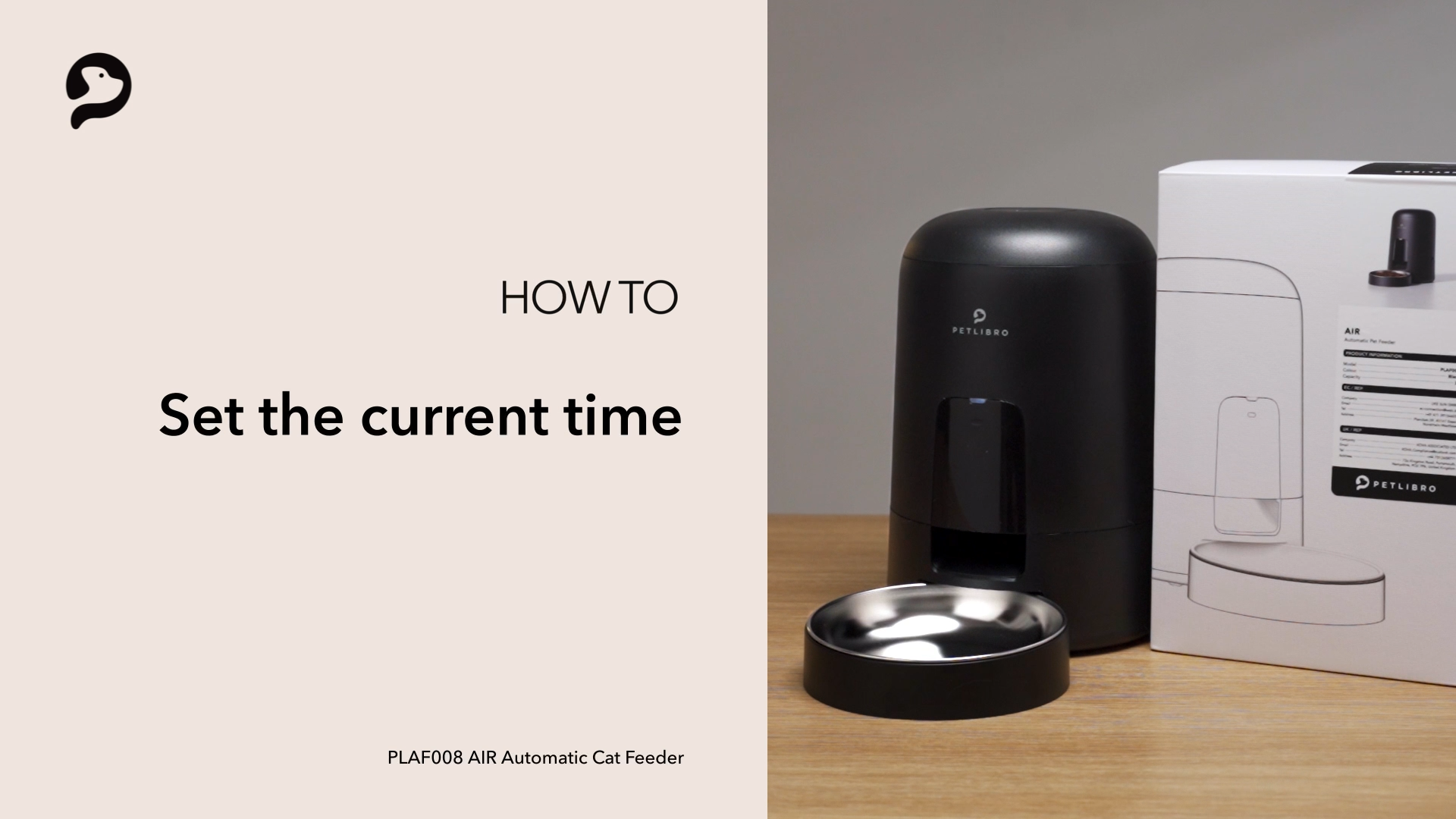 Petlibro PETLIBRO distributeur automatique de nourriture noir pour animal de compagnie chat, avec fontaine à eau et bac à litière en arrière-plan