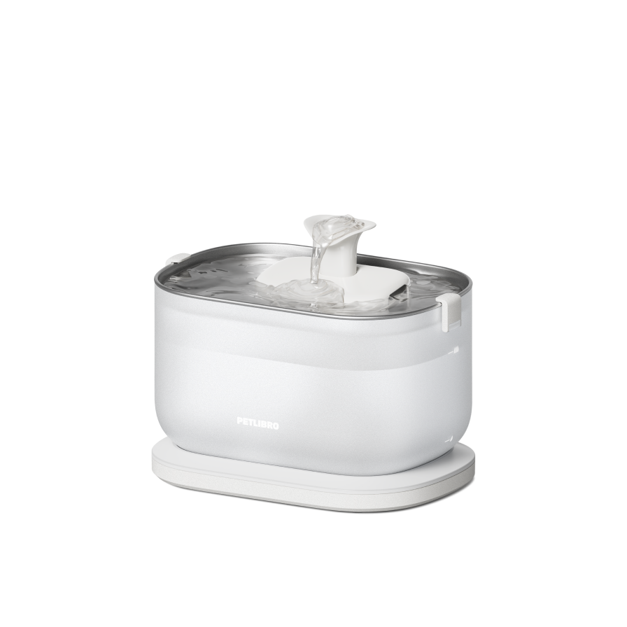 Petlibro PETLIBRO fontaine à eau blanche pour animal de compagnie chat, à associer à distributeur automatique de nourriture et bac à litière