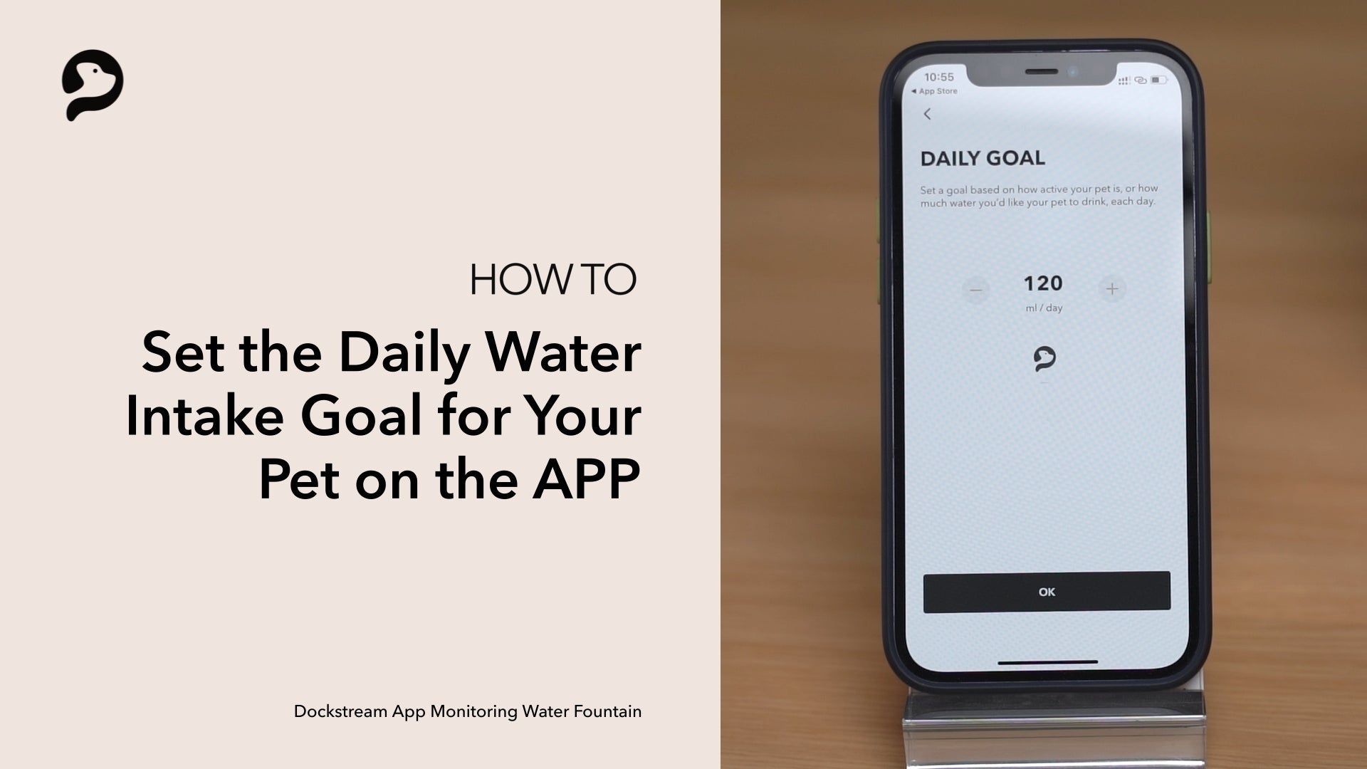 Petlibro PETLIBRO app sur smartphone réglant l’objectif d’eau; pour animal de compagnie chat, fontaine à eau, distributeur automatique de nourriture, bac à litière