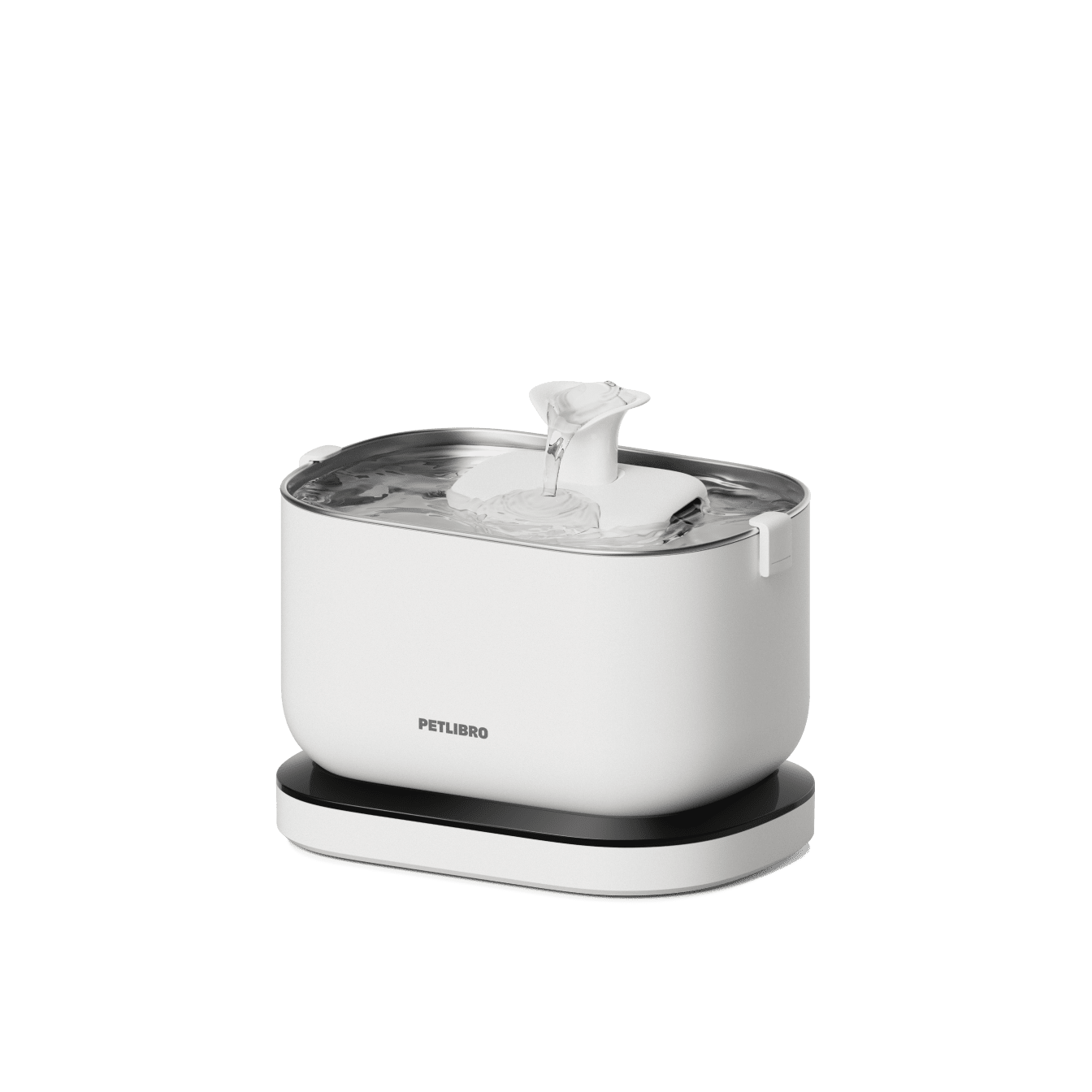Petlibro PETLIBRO fontaine à eau blanche pour animal de compagnie chat, avec bac à litière et distributeur automatique de nourriture mentionnés