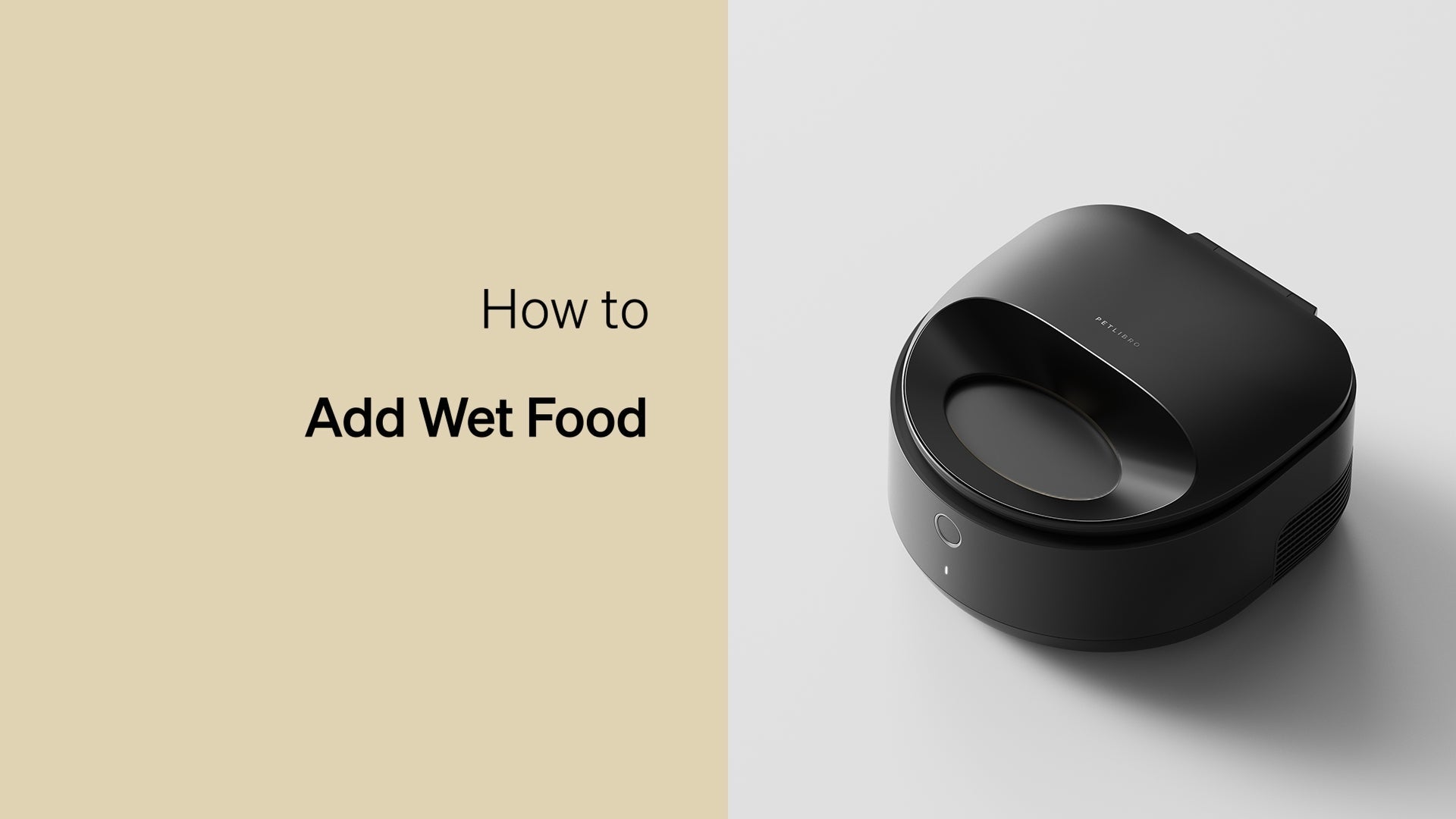 Petlibro PETLIBRO guide “Add Wet Food” avec distributeur automatique de nourriture noir pour animal de compagnie chat, fontaine à eau, bac à litière