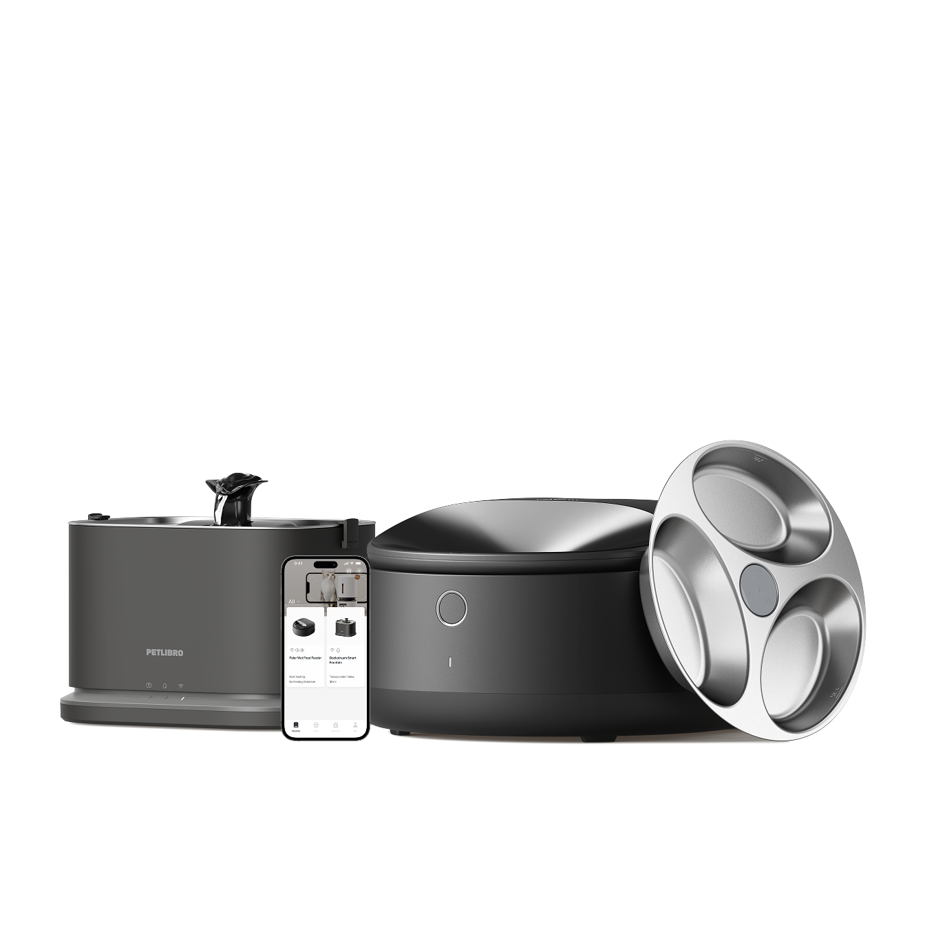 Polar Distributeur Automatique des Aliments Humides & Fontaine à eau intelligente Dockstream 2