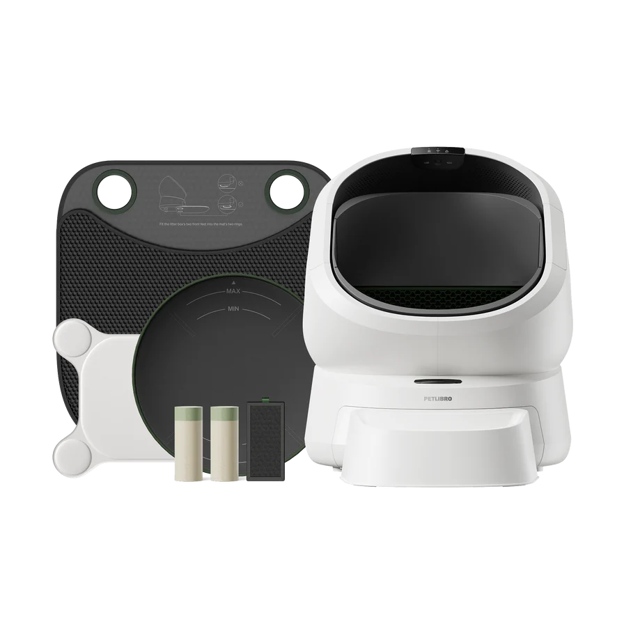 Litière intelligente Luma, kit d’accessoires et base de stabilité pour tapis