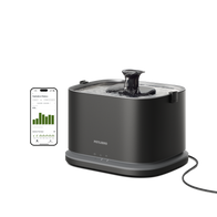 Petlibro PETLIBRO fontaine à eau noire pour animal de compagnie chat, avec appli; mention distributeur automatique de nourriture et bac à litière
