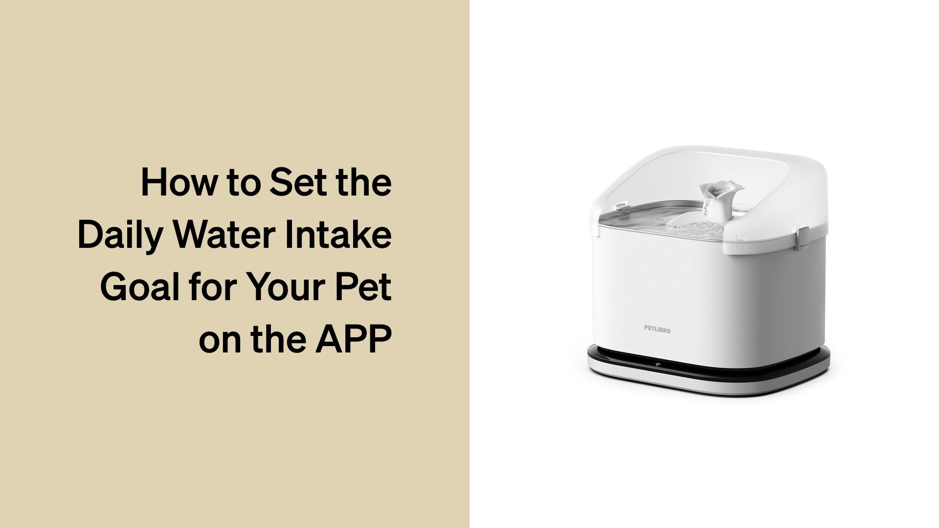 Petlibro PETLIBRO fontaine à eau blanche pour animal de compagnie, chat; visuel app, mention distributeur automatique de nourriture, bac à litière