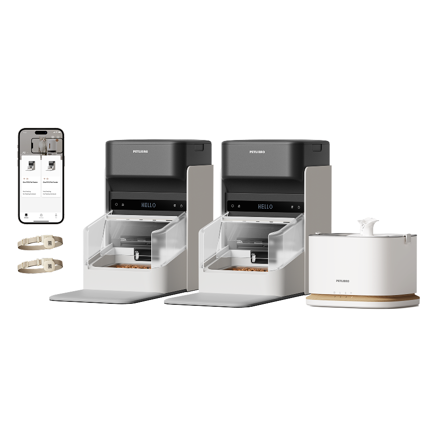 Petlibro PETLIBRO pour animal de compagnie: chat, distributeur automatique de nourriture, fontaine à eau, bac à litière, app mobile.