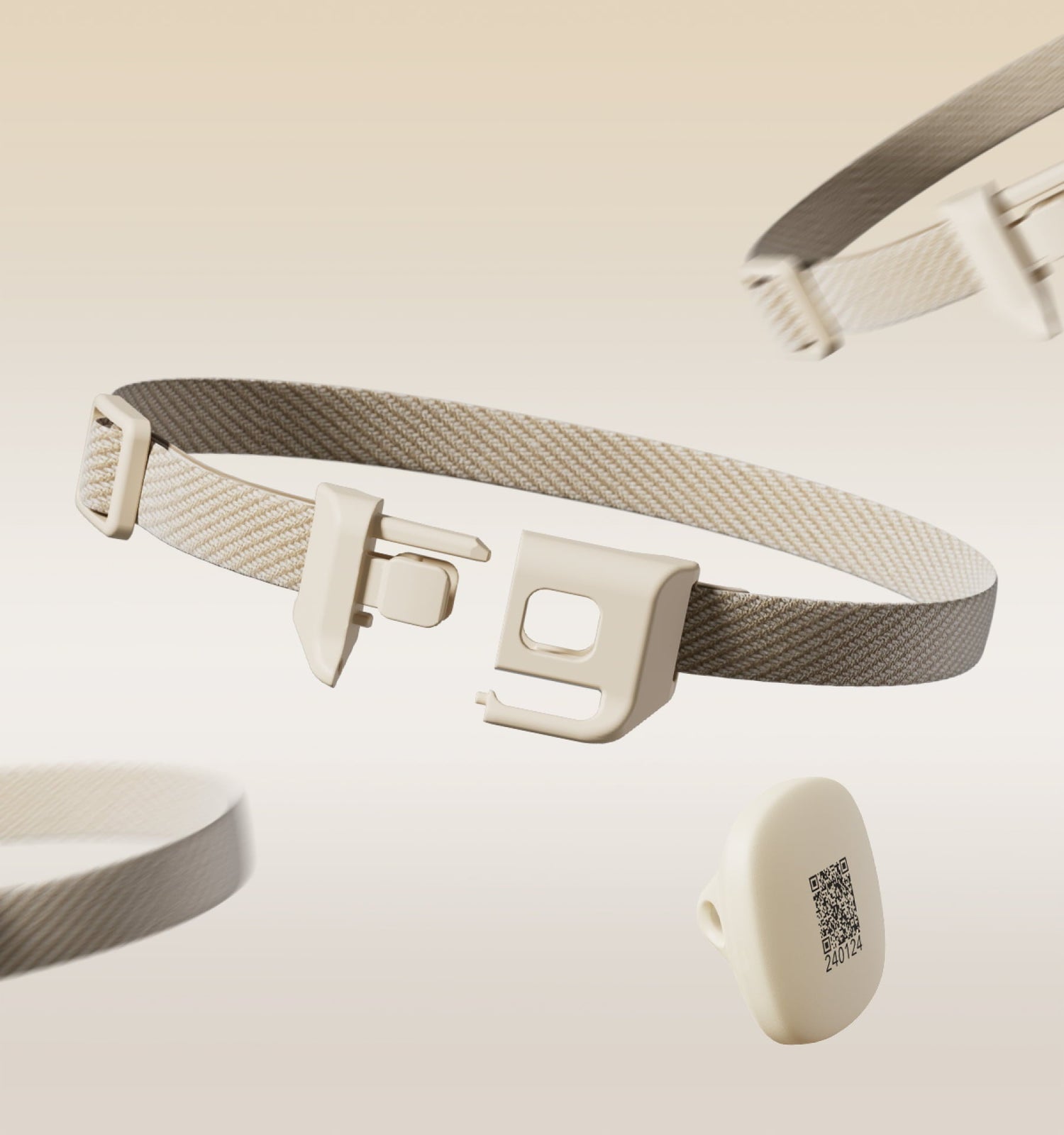 Collier avec médaillon RFID